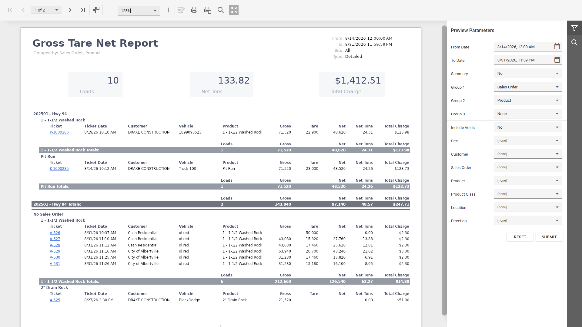 Simplified Reporting